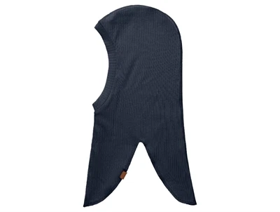 Name It balaklava i dark sapphire ribstrik set fra siden